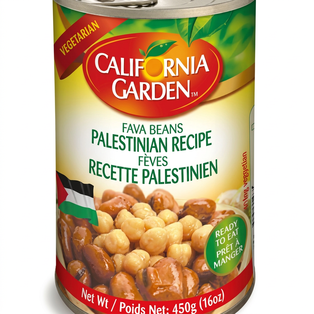 CALIFORNIA GARDEN PALESTINIAN FOUL FAVA BEANS 400G